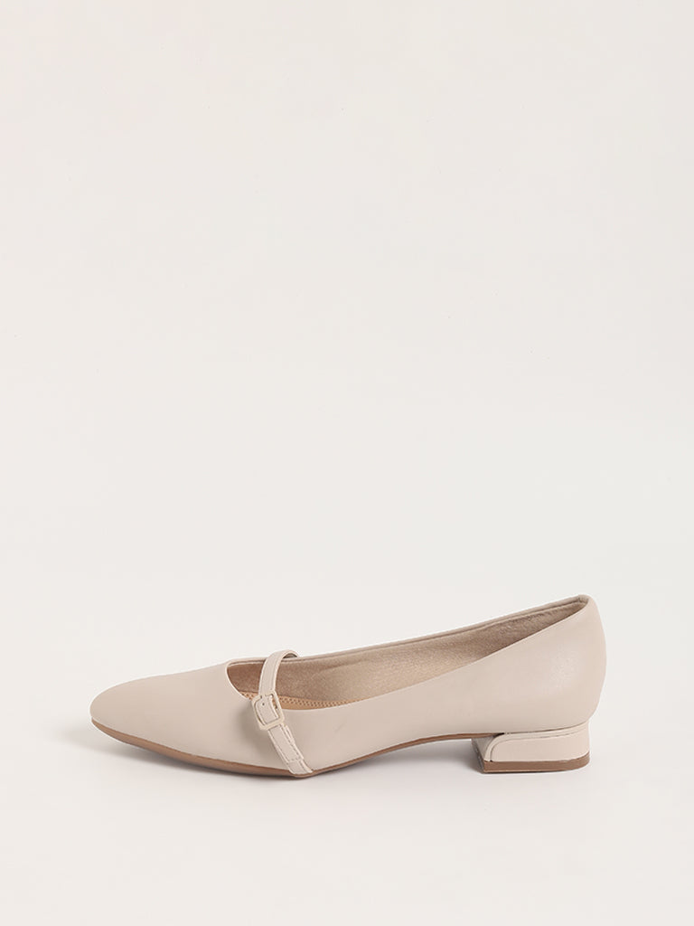 LUNA BLU Beige Ballerina