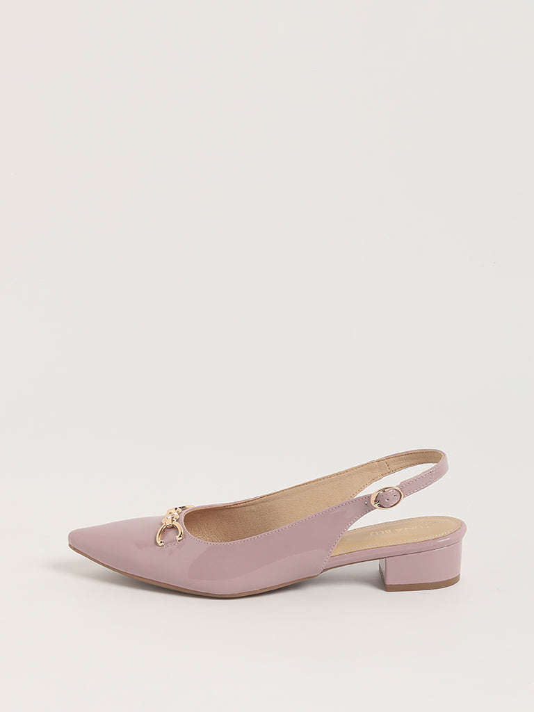 LUNA BLU Lilac Slingback Mules