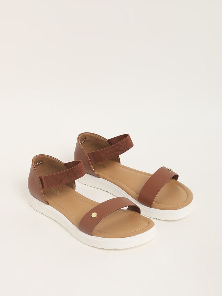 LUNA BLU Brown Strappy Sandals