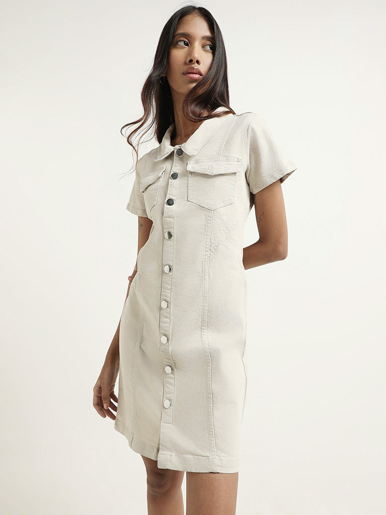 Nuon Ivory Denim Dress