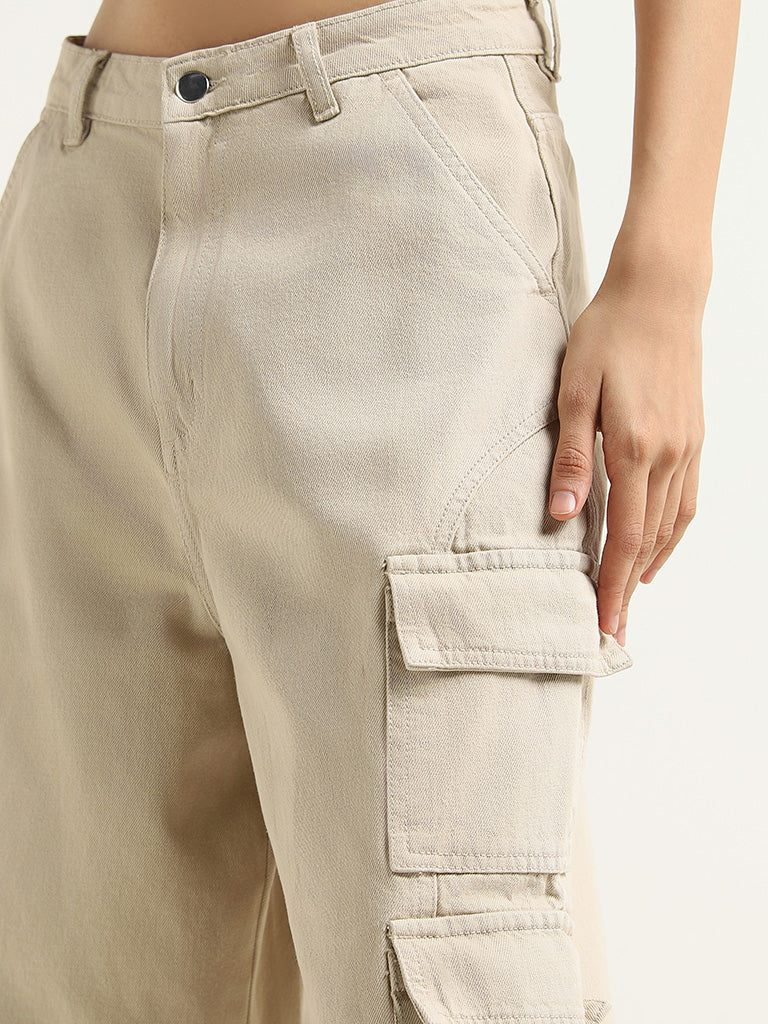 Nuon Beige Cargo Pants