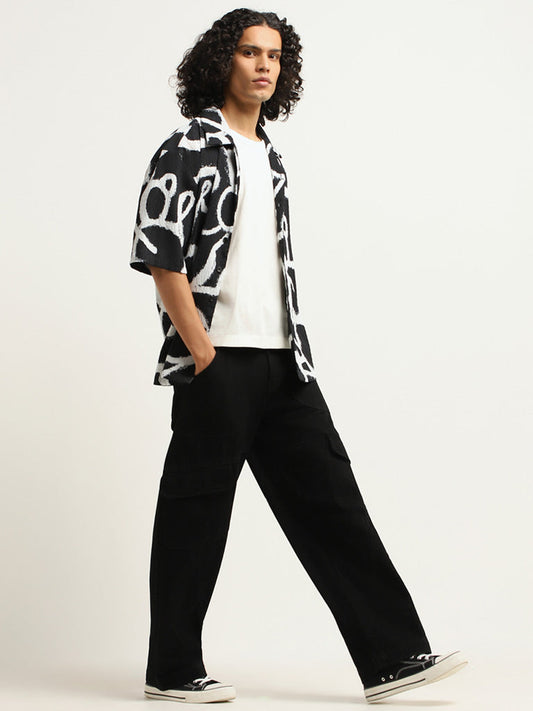 Nuon Black Printed Shirt