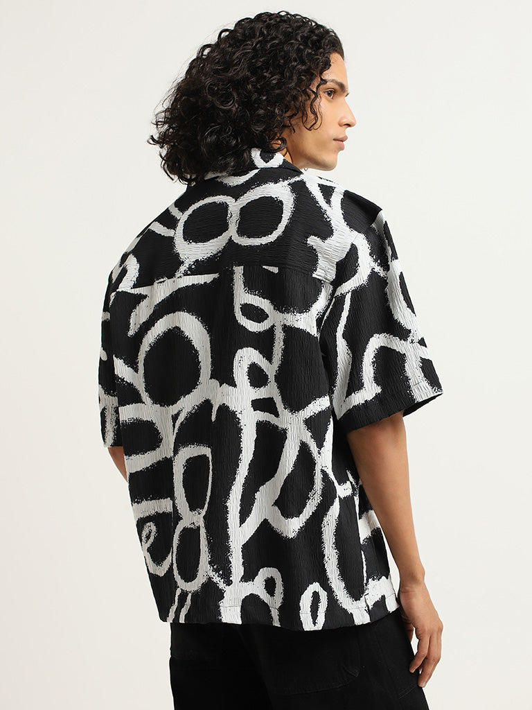 Nuon Black Printed Shirt