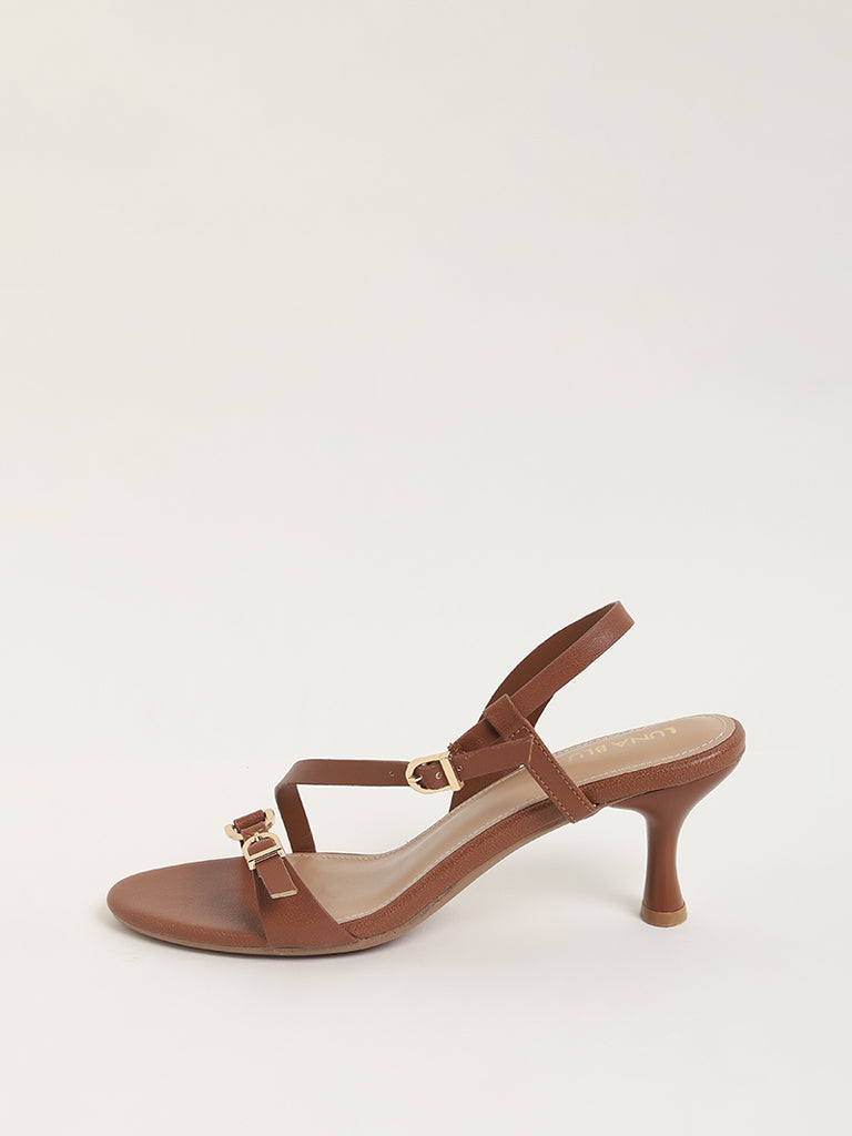 LUNA BLU Brown Strappy Sandals