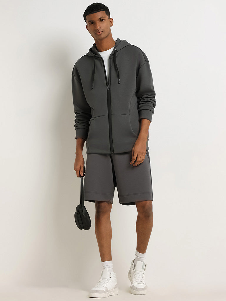 Studiofit Dark Grey Relaxed Fit Shorts