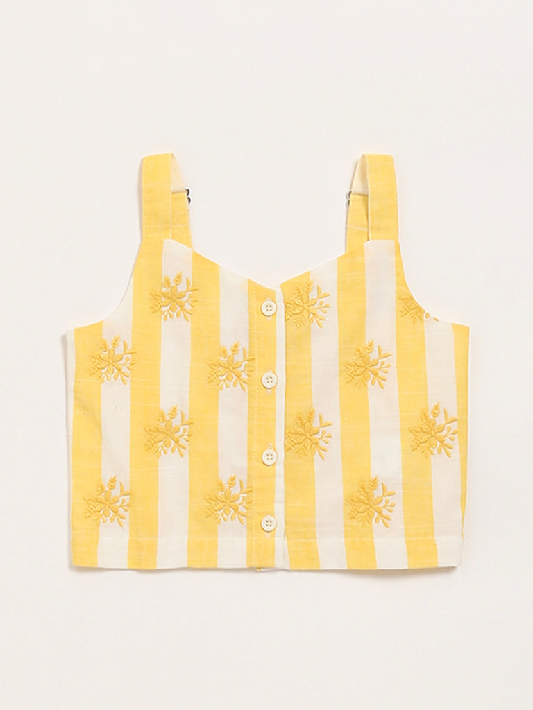 Utsa Kids Yellow Striped Top (2 - 8yrs)