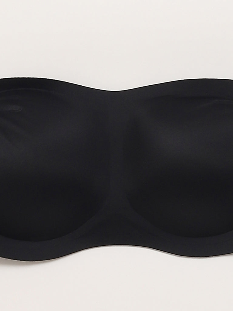 Wunderlove Black Strapless Invisible Bra