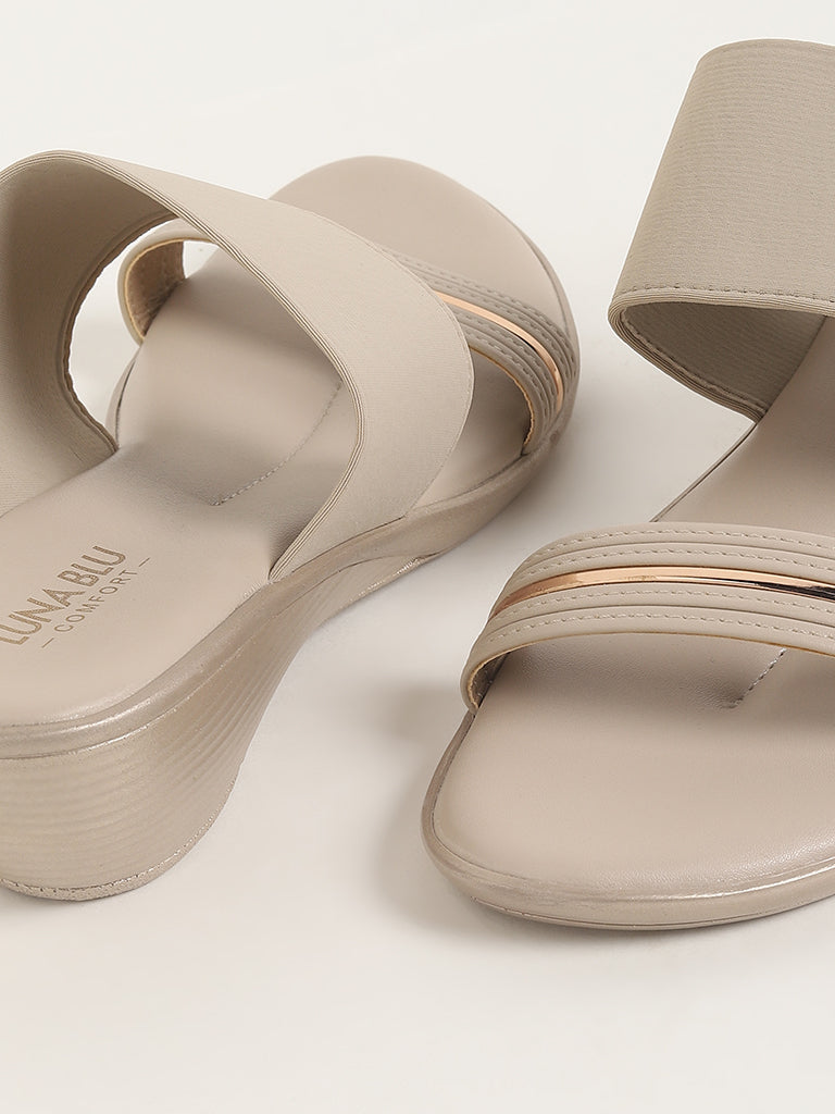 LUNA BLU Ivory Strappy Sandals