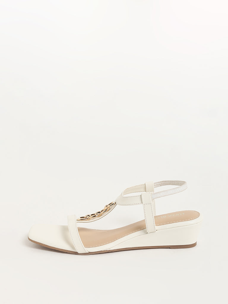 LUNA BLU White Strappy Sandals