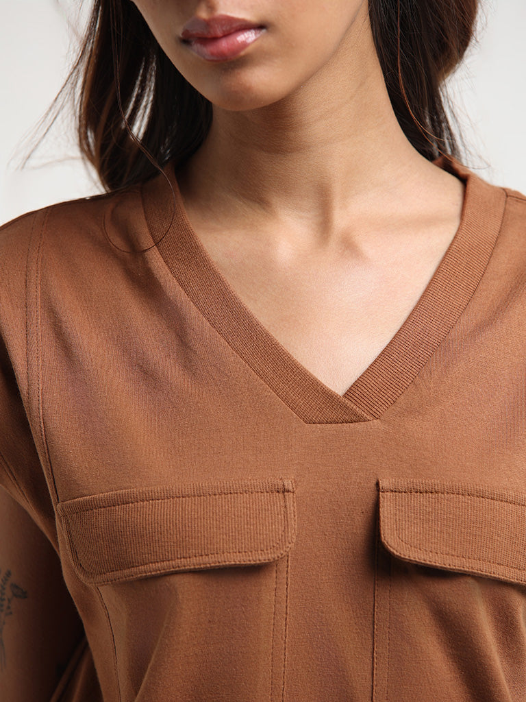 Studiofit Rust Cotton Top