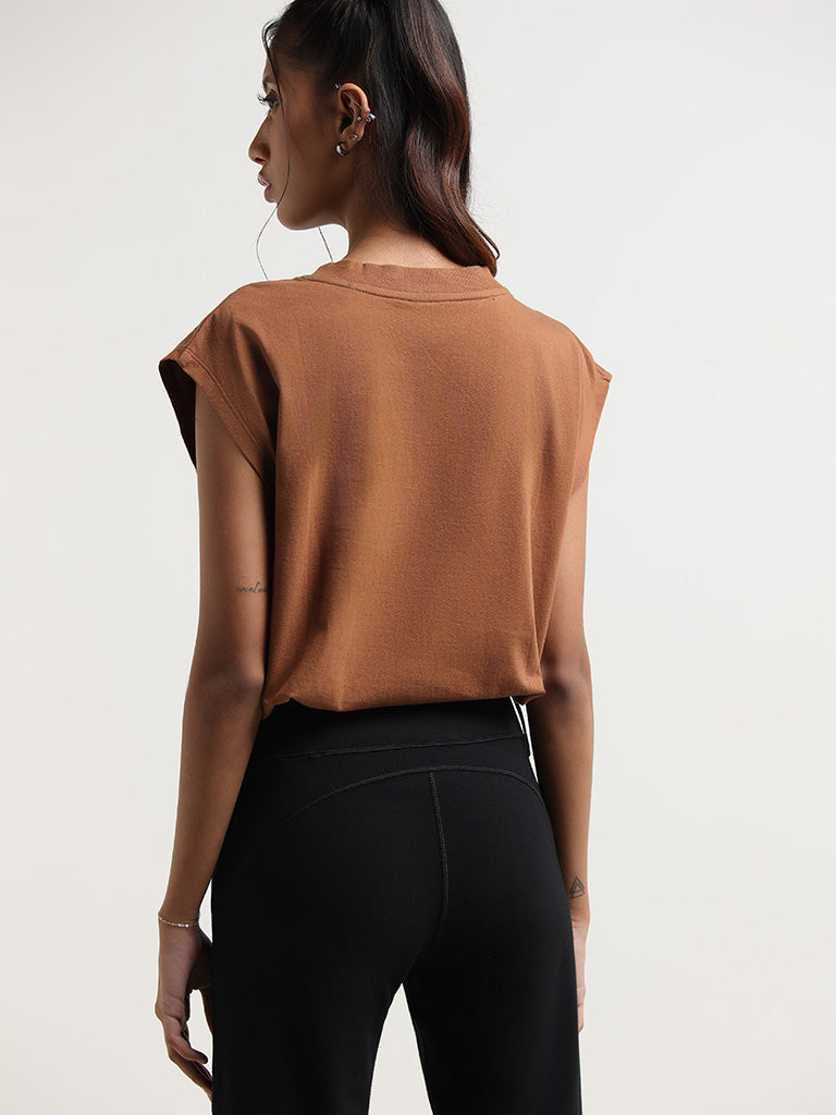 Studiofit Rust Cotton Top