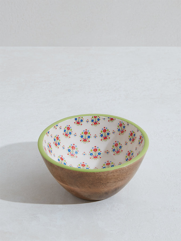 Westside Home Multicolor Bell Damask Small Bowl