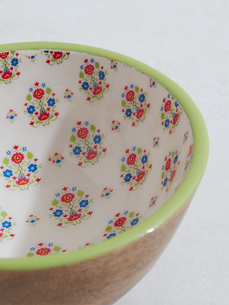 Westside Home Multicolor Bell Damask Small Bowl