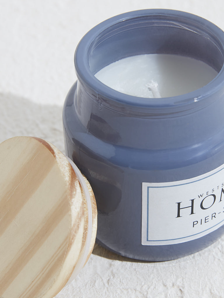 Westside Home Blue Scented Jar Candle