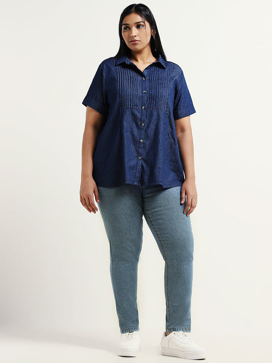 Gia Blue Denim Shirt