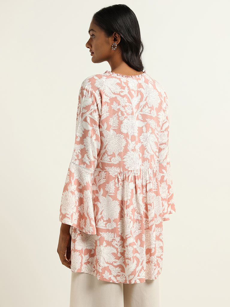 Utsa Coral Floral Kurti