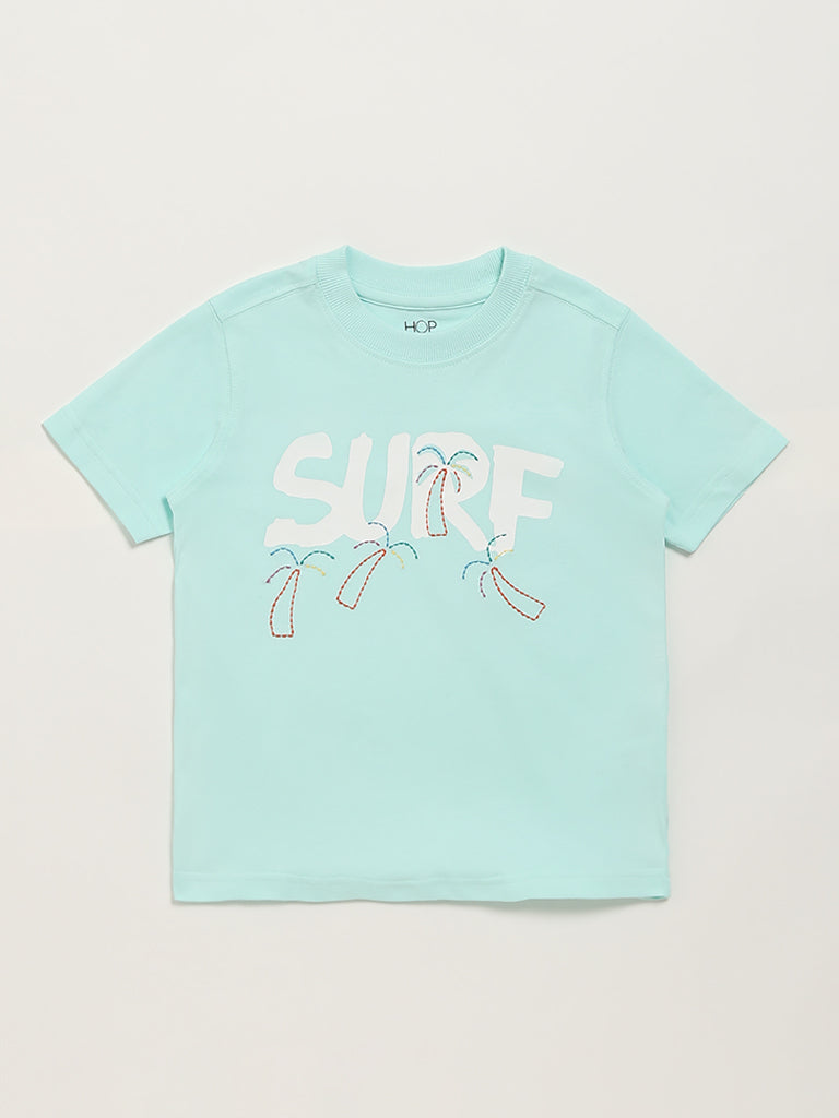 HOP Kids Mint Blue Surf T-Shirt