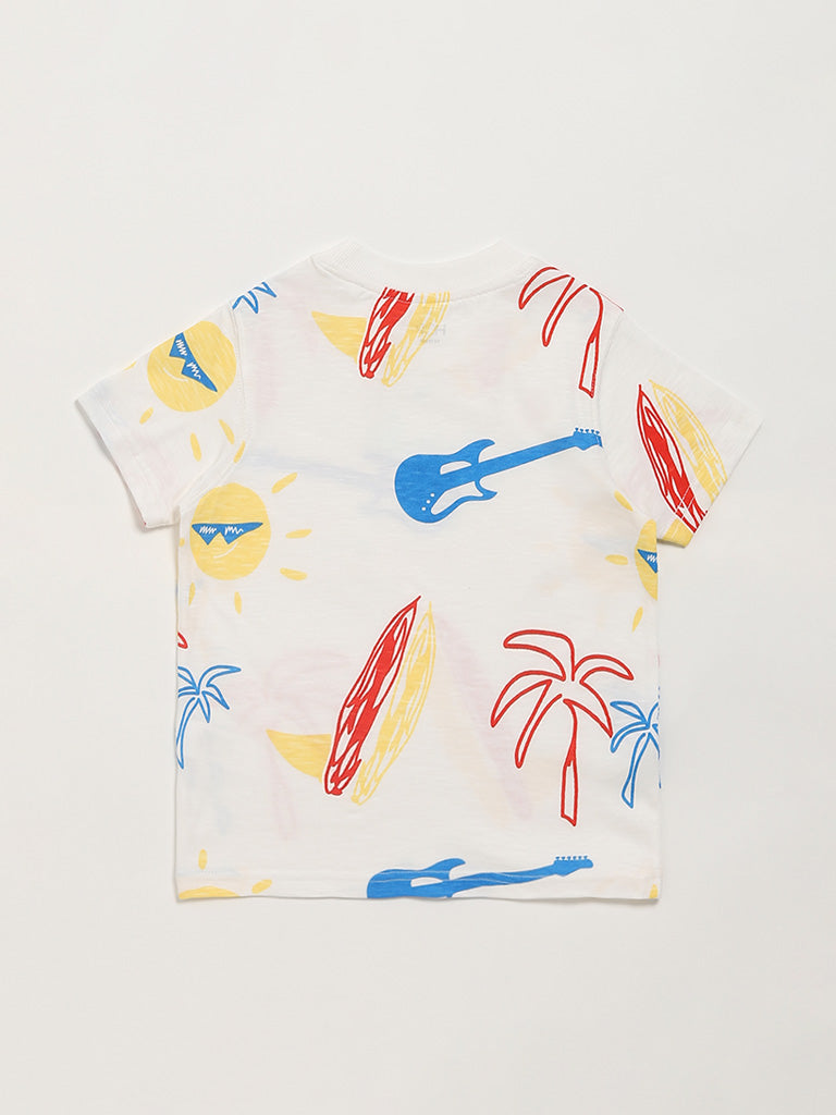 HOP Kids White Beach Vibes T-Shirt