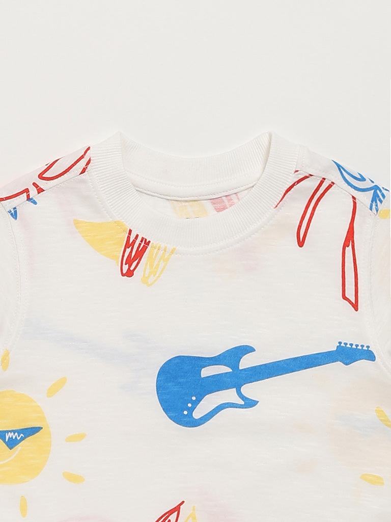 HOP Kids White Beach Vibes T-Shirt