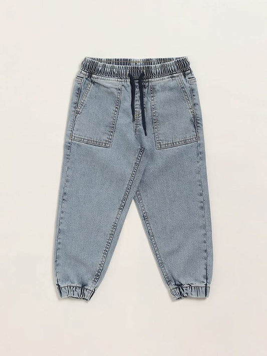 HOP Kids Blue Denim Joggers