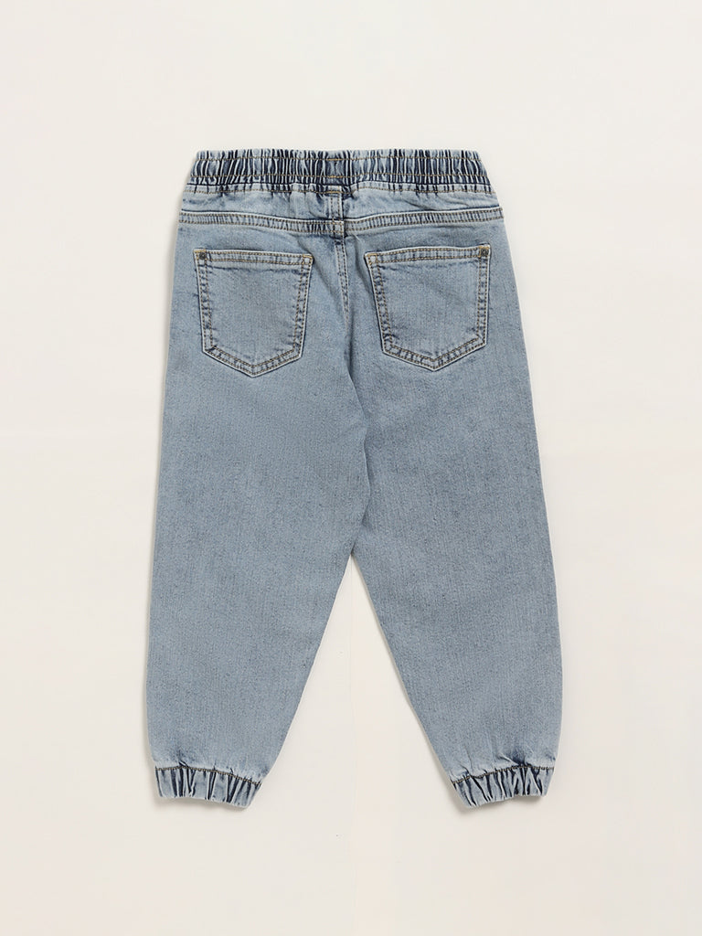 HOP Kids Blue Denim Joggers