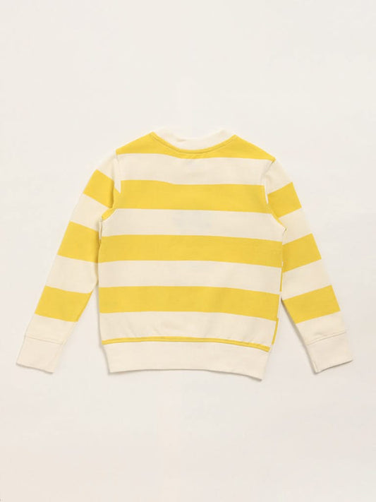 HOP Kids Yellow Striped Sweatshirt