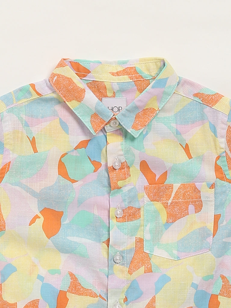 HOP Kids Multicolor Patterned Shirt