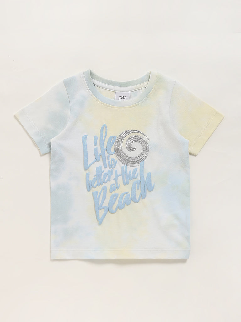 HOP Kids Multicolour Tie-Dye T-Shirt