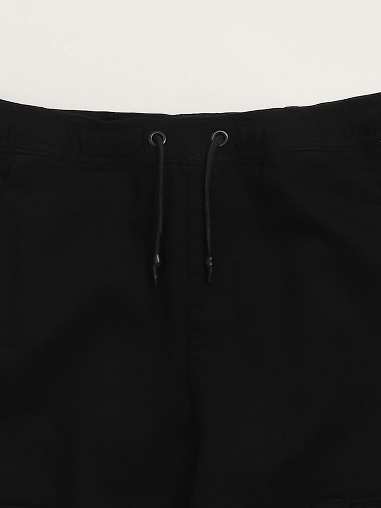 Y&F Kids Black Cargo Joggers