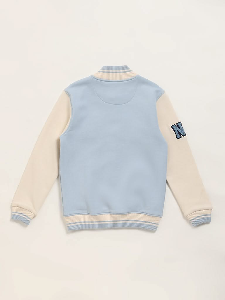 Y&F Kids Light Blue Button-Down Jacket