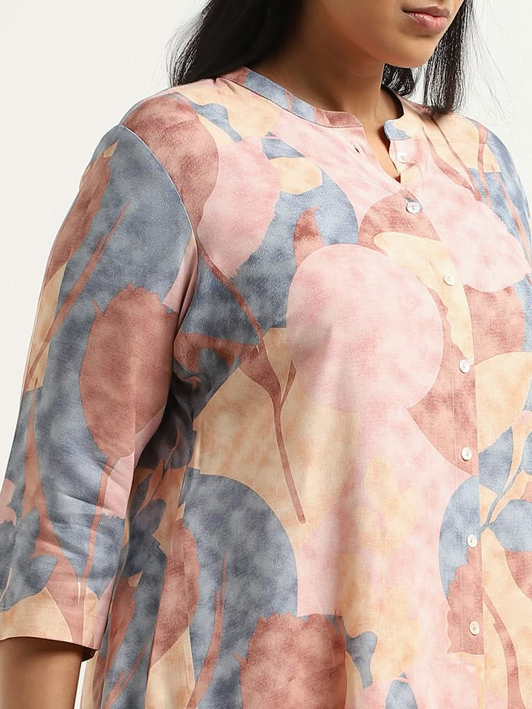 Diza Multicolor Printed Kurta