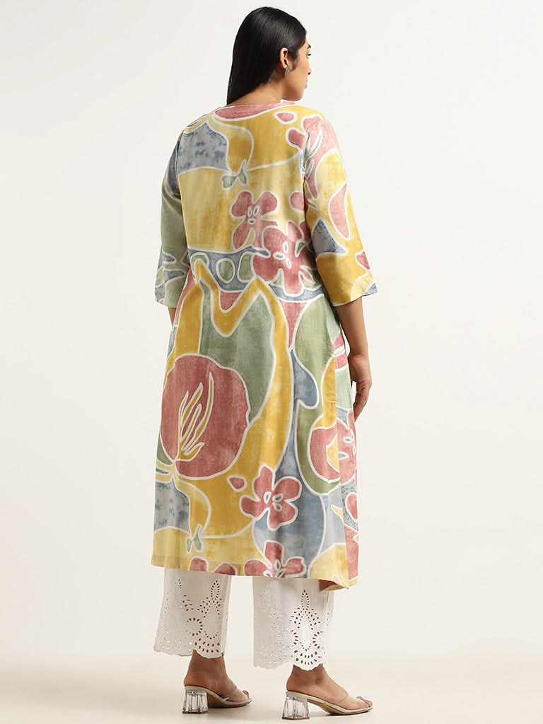 Diza Multicolor Printed Kurta