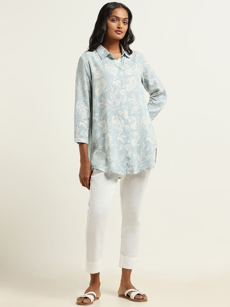 Utsa Blue Printed Tunic