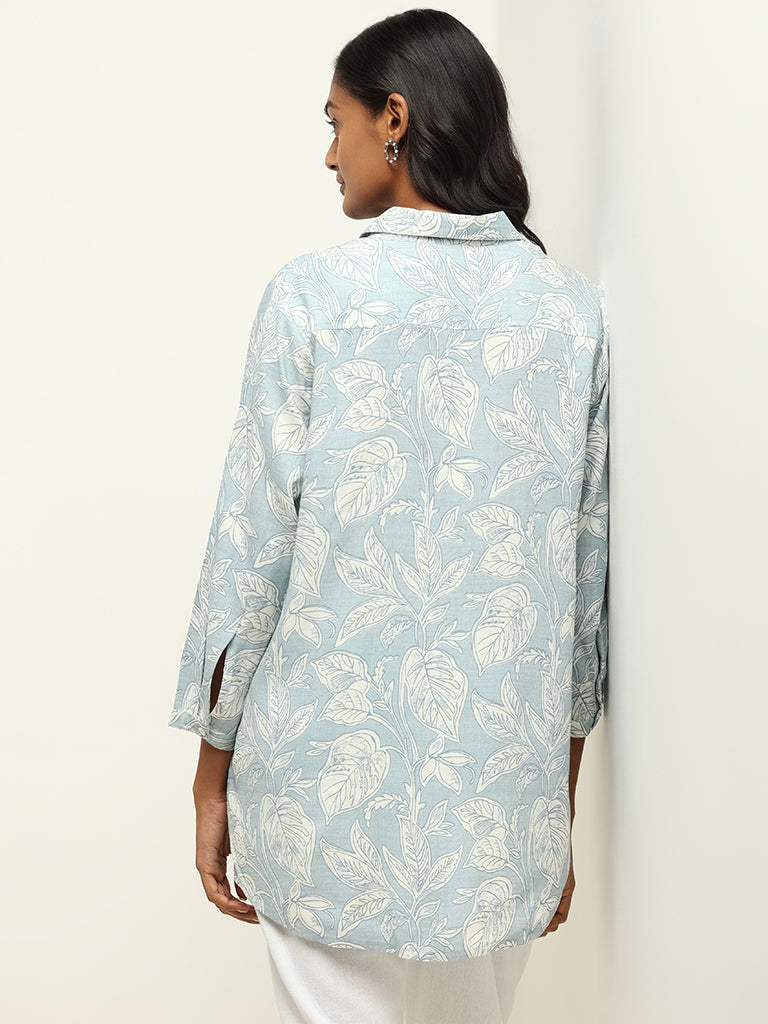 Utsa Blue Printed Tunic