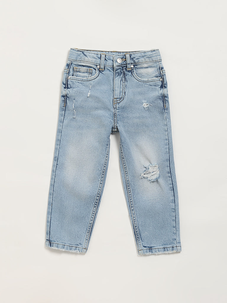 HOP Kids Plain Blue Jeans