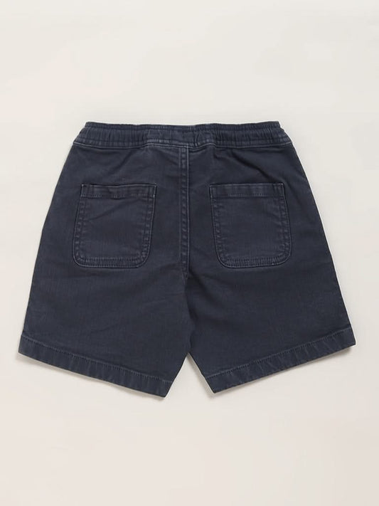 HOP Kids Solid Navy Shorts