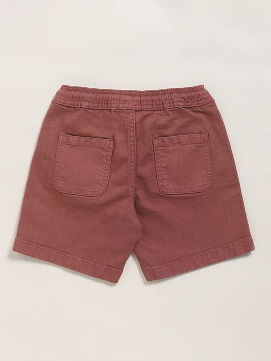 HOP Kids Plain Brown Shorts