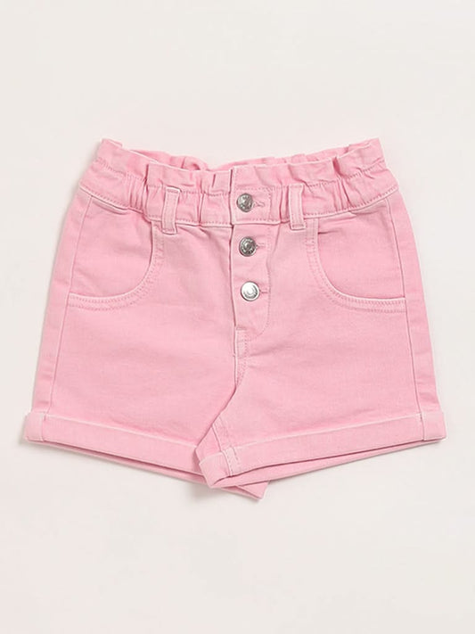 HOP Kids Pink Denim Shorts