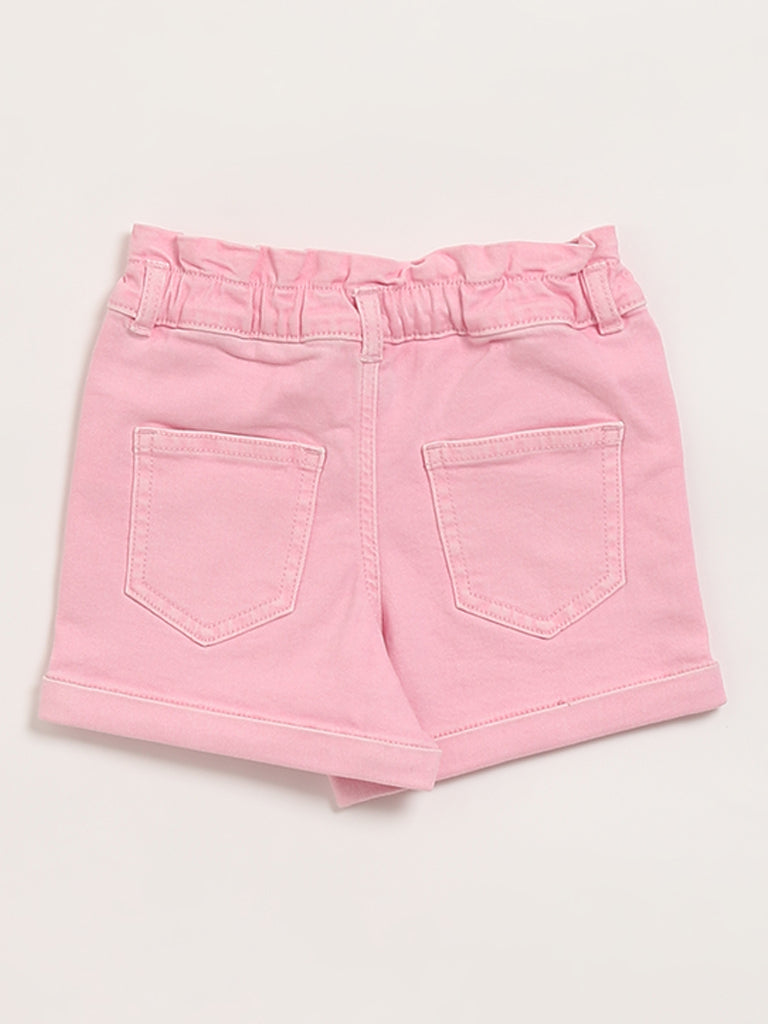 HOP Kids Pink Denim Shorts