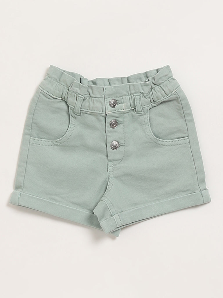 HOP Kids Sage Denim Shorts