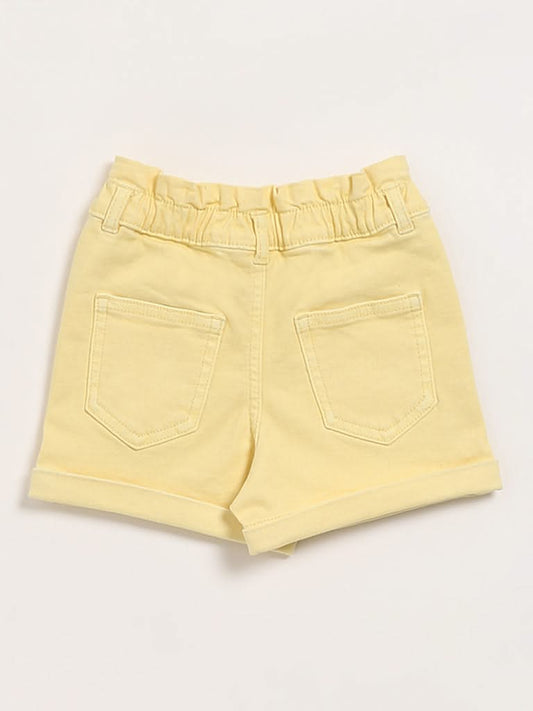 HOP Kids Yellow Denim Shorts