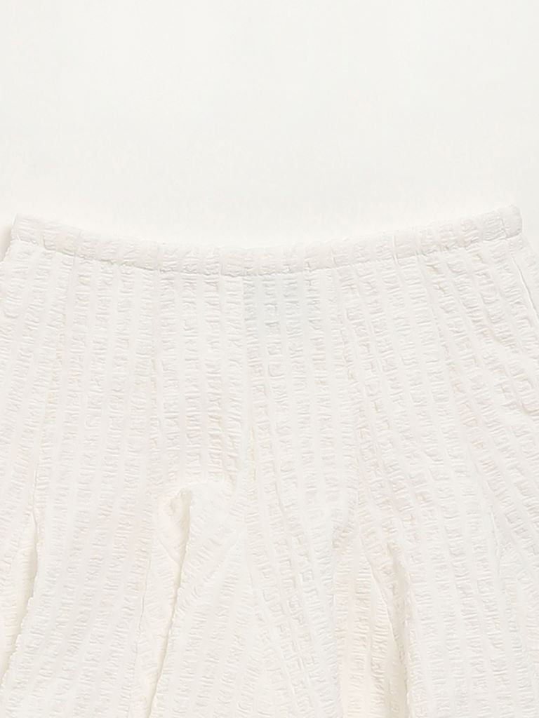 HOP Kids White Flared Skirt