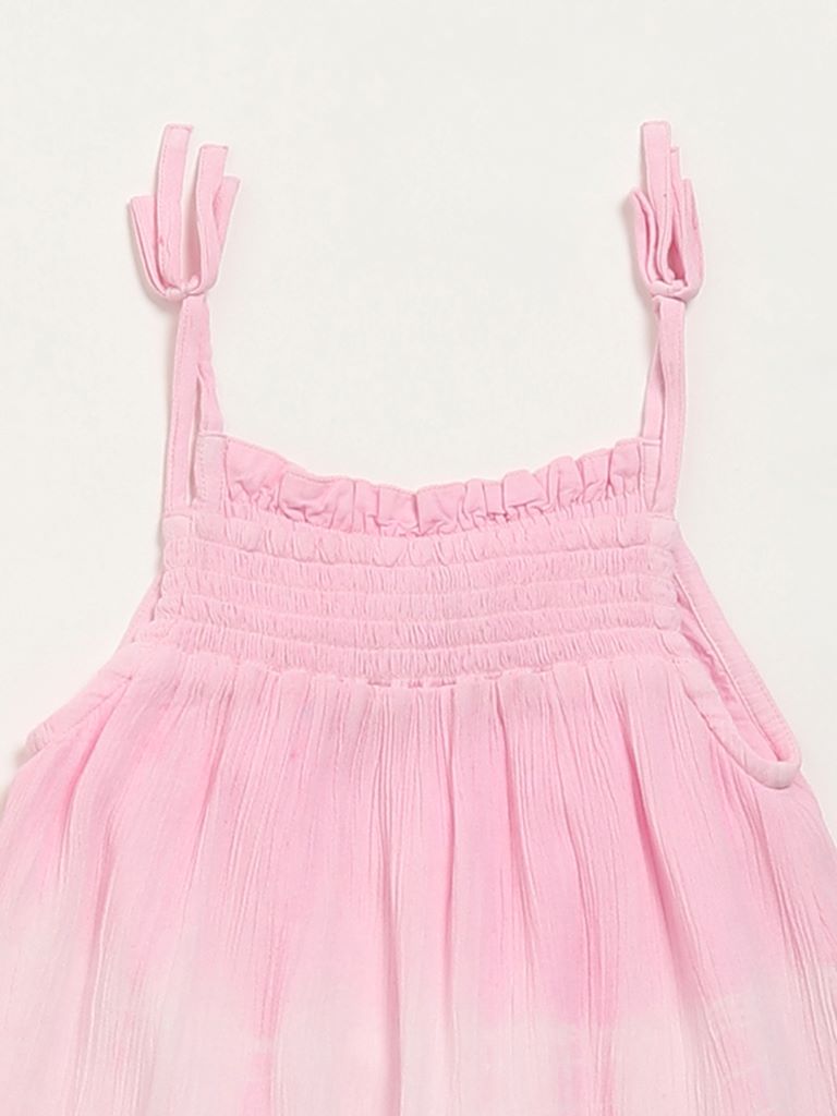 HOP Kids Pink Tie-Dye Dress