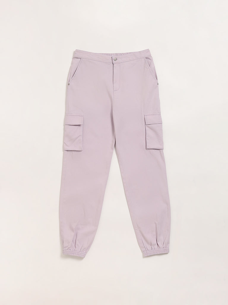 Y&F Kids Lilac Cargo Joggers