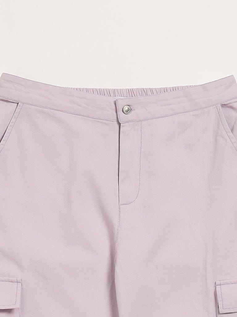 Y&F Kids Lilac Cargo Joggers