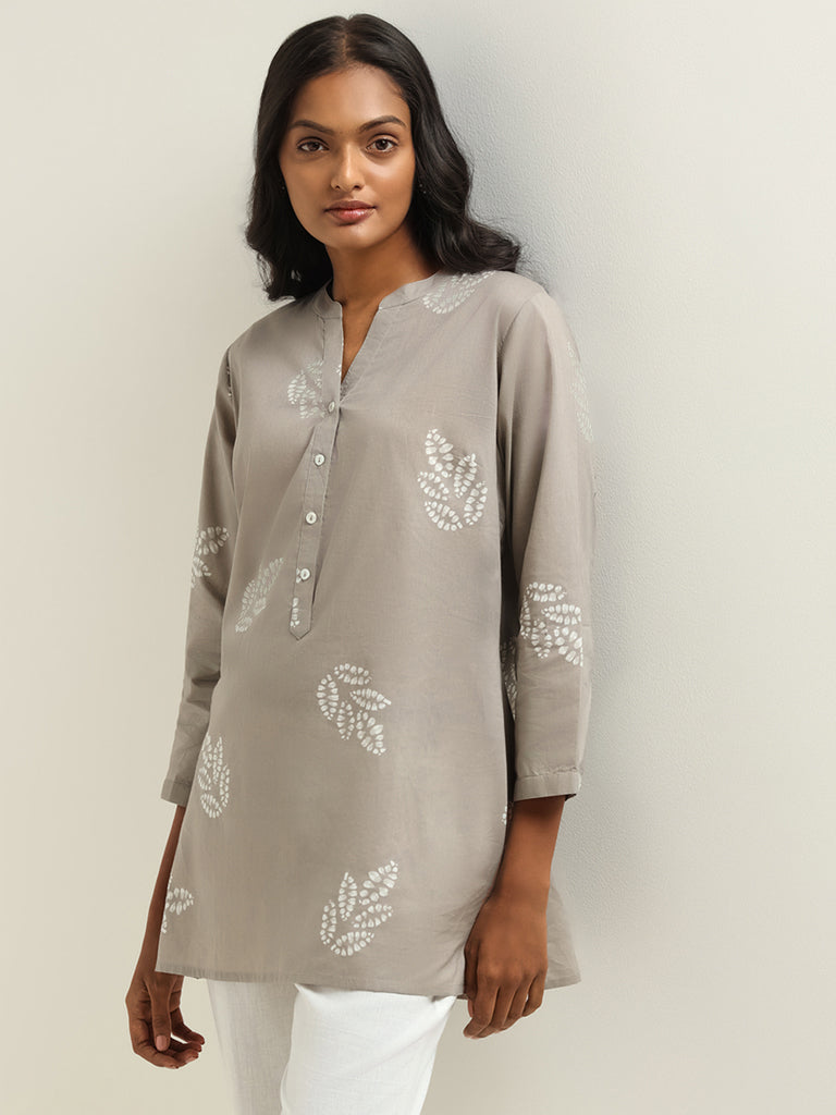 Utsa Grey Printed Kurti