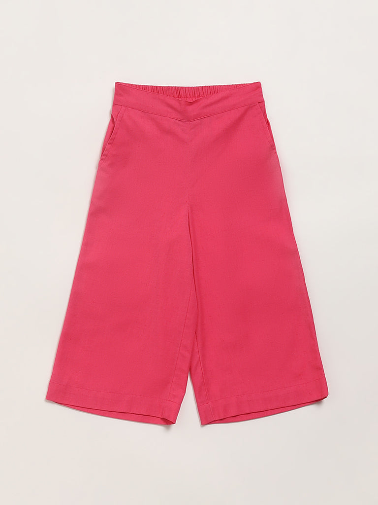 Utsa Kids Pink Flared Palazzos (2 - 8yrs)