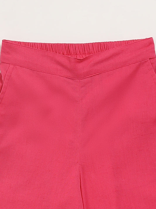 Utsa Kids Pink Flared Palazzos (2 - 8yrs)