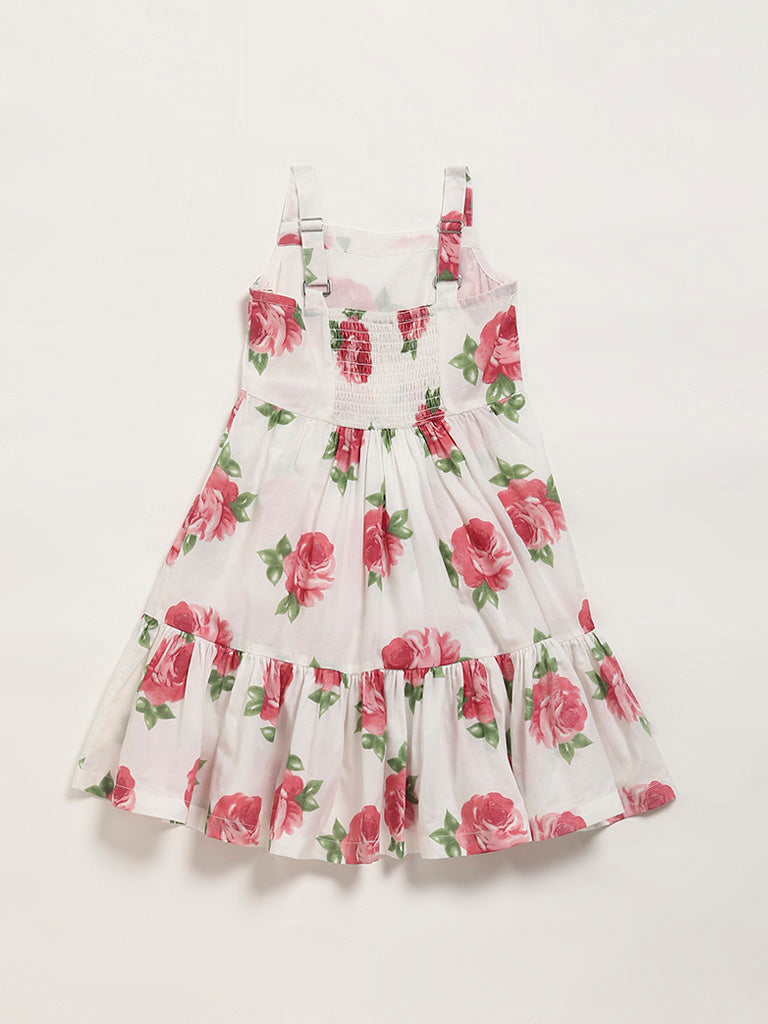 Utsa Kids White Floral Dress (2 - 8yrs)