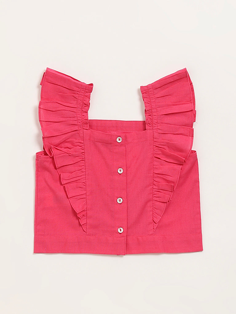 Utsa Kids Pink Blouse (8 -14yrs)